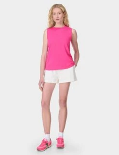 Sweaty Betty Essential Sleeveless Vest - Fuchsia Pink -The Sports Edit Store sweaty betty essential sleeveless vest fuchsia pink sb9699 5