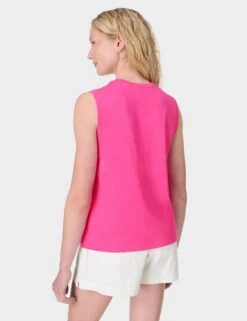 Sweaty Betty Essential Sleeveless Vest - Fuchsia Pink -The Sports Edit Store sweaty betty essential sleeveless vest fuchsia pink sb9699 6