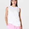 Sweaty Betty Essential Sleeveless Vest - White -The Sports Edit Store sweaty betty essential sleeveless vest white sb9699 1