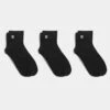 Sweaty Betty Essentials Mid 3 Pack - Black Organic Cotton Socks 2 Sweaty Betty Essentials Mid 3 Pack - Black Organic Cotton Socks -The Sports Edit Store sweaty betty essentials mid 3 pack black sb8541
