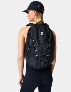 Sweaty Betty Essentials On The Go Backpack - Black -The Sports Edit Store sweaty betty essentials on the go backpack black sb8874 3