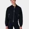 Sweaty Betty Explorer Bomber Jacket - Black -The Sports Edit Store sweaty betty explorer bomber jacket black sb9608 1