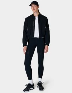 Sweaty Betty Explorer Bomber Jacket - Black -The Sports Edit Store sweaty betty explorer bomber jacket black sb9608 4