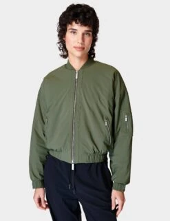 Sweaty Betty Explorer Bomber Jacket - Ivy Green