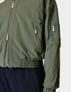 Sweaty Betty Explorer Bomber Jacket - Ivy Green -The Sports Edit Store sweaty betty explorer bomber jacket ivy green sb9608 2