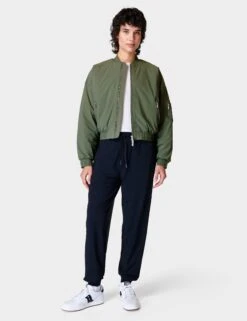 Sweaty Betty Explorer Bomber Jacket - Ivy Green -The Sports Edit Store sweaty betty explorer bomber jacket ivy green sb9608 6