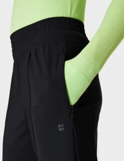 Sweaty Betty Explorer Wide Leg Track Trousers - Black -The Sports Edit Store sweaty betty explorer wide leg track trousers black sb9697 4