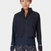Sweaty Betty Fast Track Running Jacket - Navy Blue -The Sports Edit Store sweaty betty fast track running jacket navy blue sb9712 4274 1