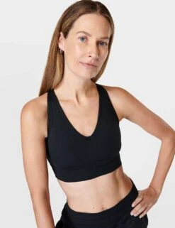 Sweaty Betty Gaia Yoga Bra - Black -The Sports Edit Store sweaty betty gaia yoga bra black sb9612 4