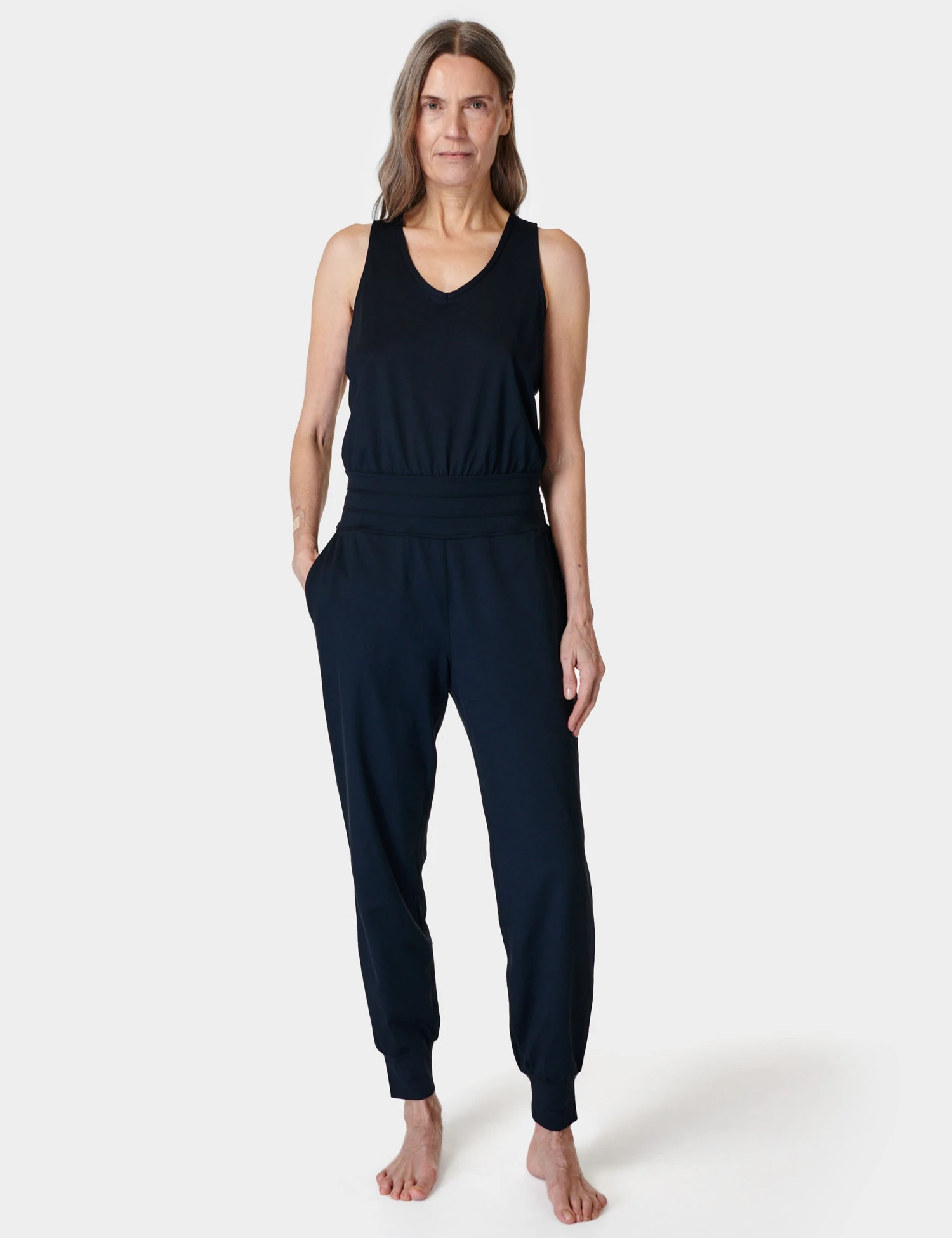 Sweaty Betty Gaia Yoga Jumpsuit - Black 3 Sweaty Betty Gaia Yoga Jumpsuit - Black