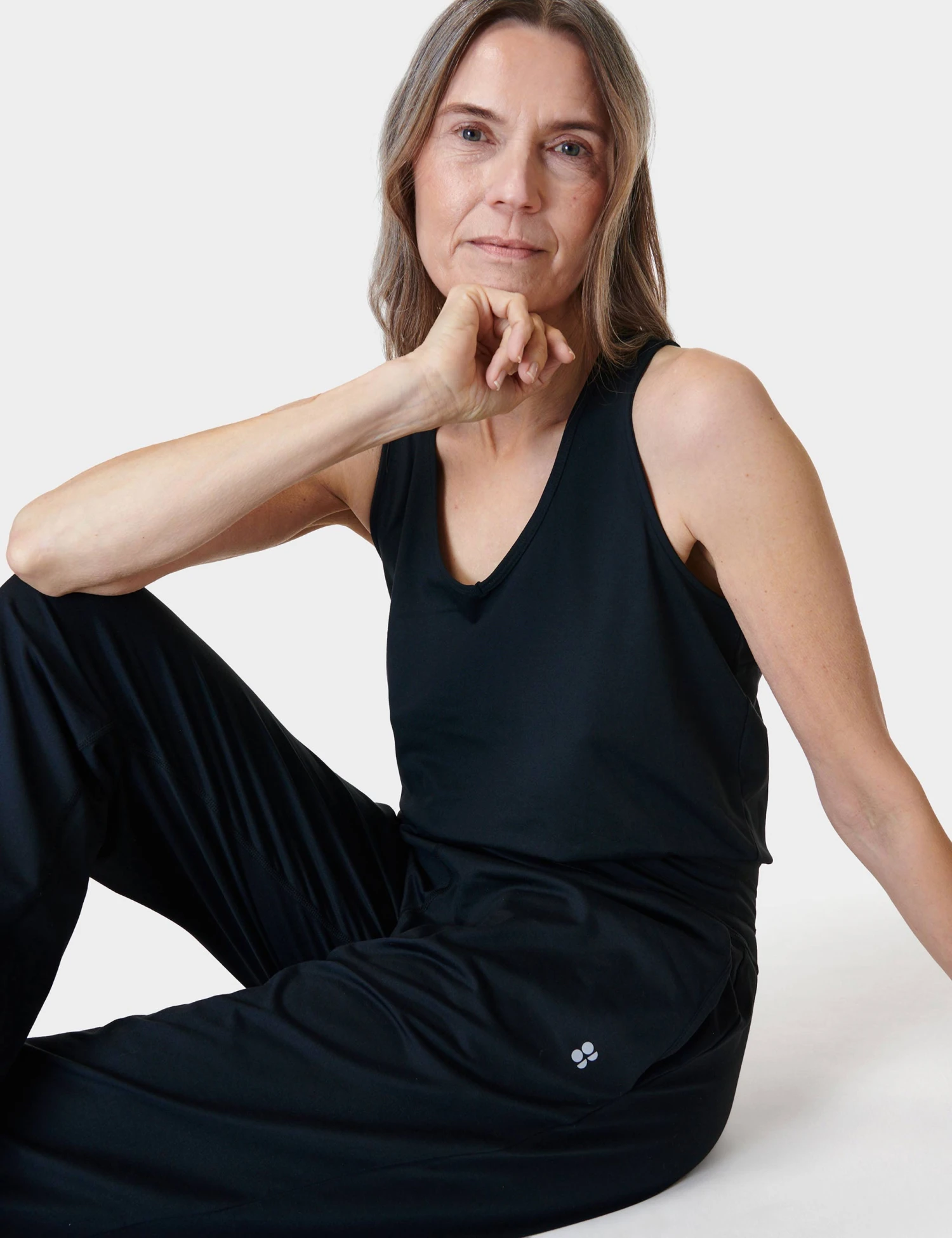 Sweaty Betty Gaia Yoga Jumpsuit - Black 8 Sweaty Betty Gaia Yoga Jumpsuit - Black - Image 6