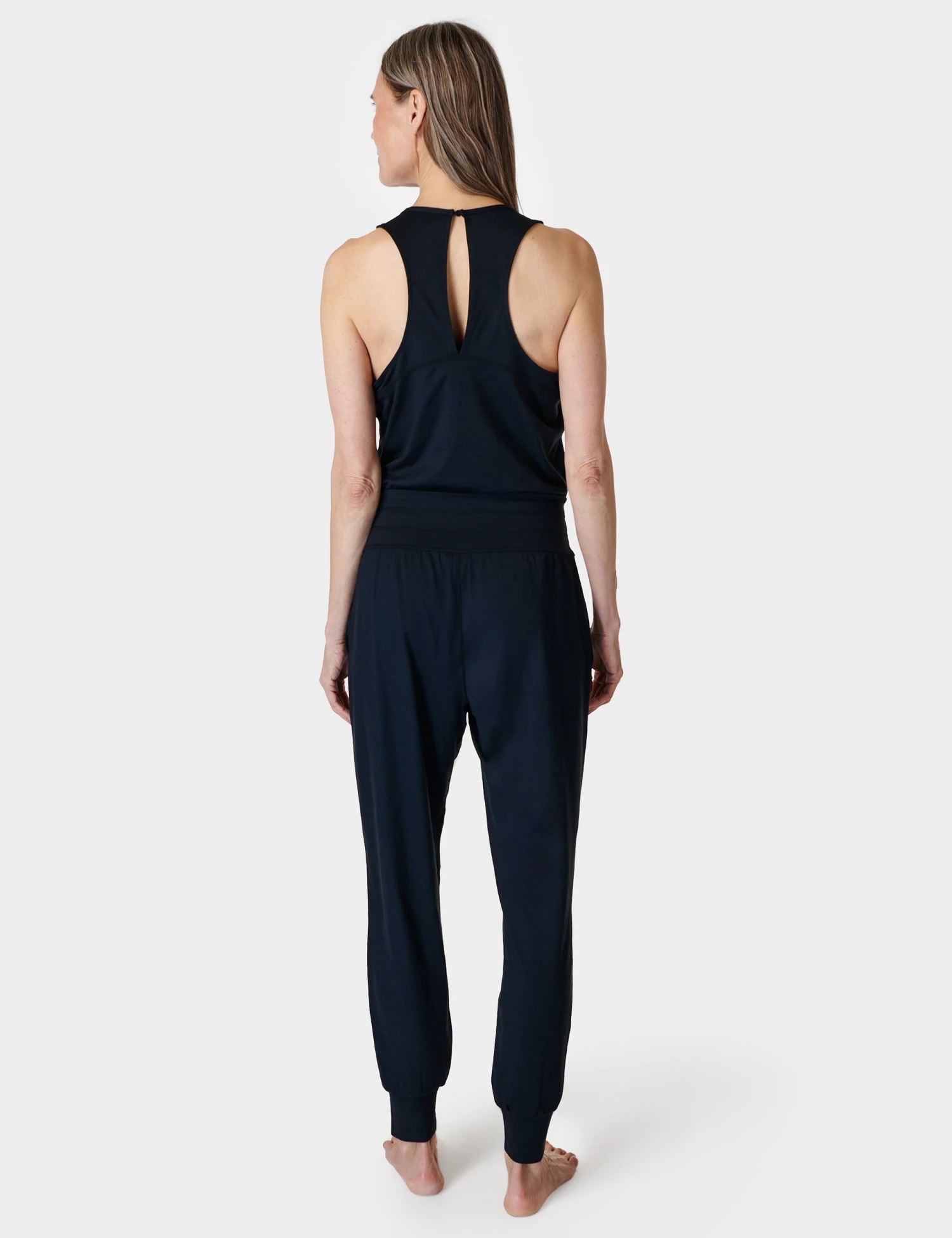 Sweaty Betty Gaia Yoga Jumpsuit - Black 4 Sweaty Betty Gaia Yoga Jumpsuit - Black - Image 2