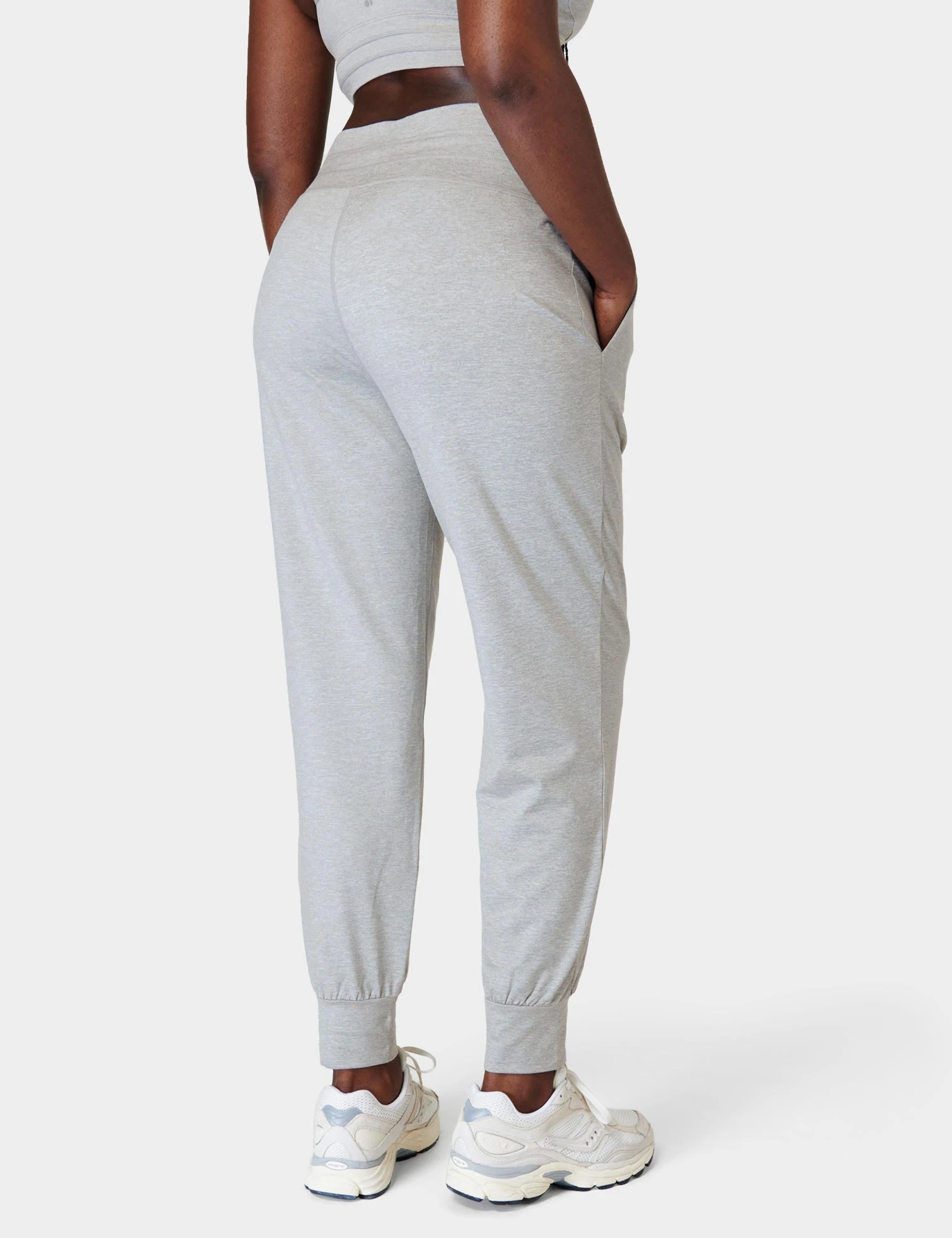 Sweaty Betty Gaia Yoga Pants - Light Grey Marl 4 Sweaty Betty Gaia Yoga Pants - Light Grey Marl - Image 2