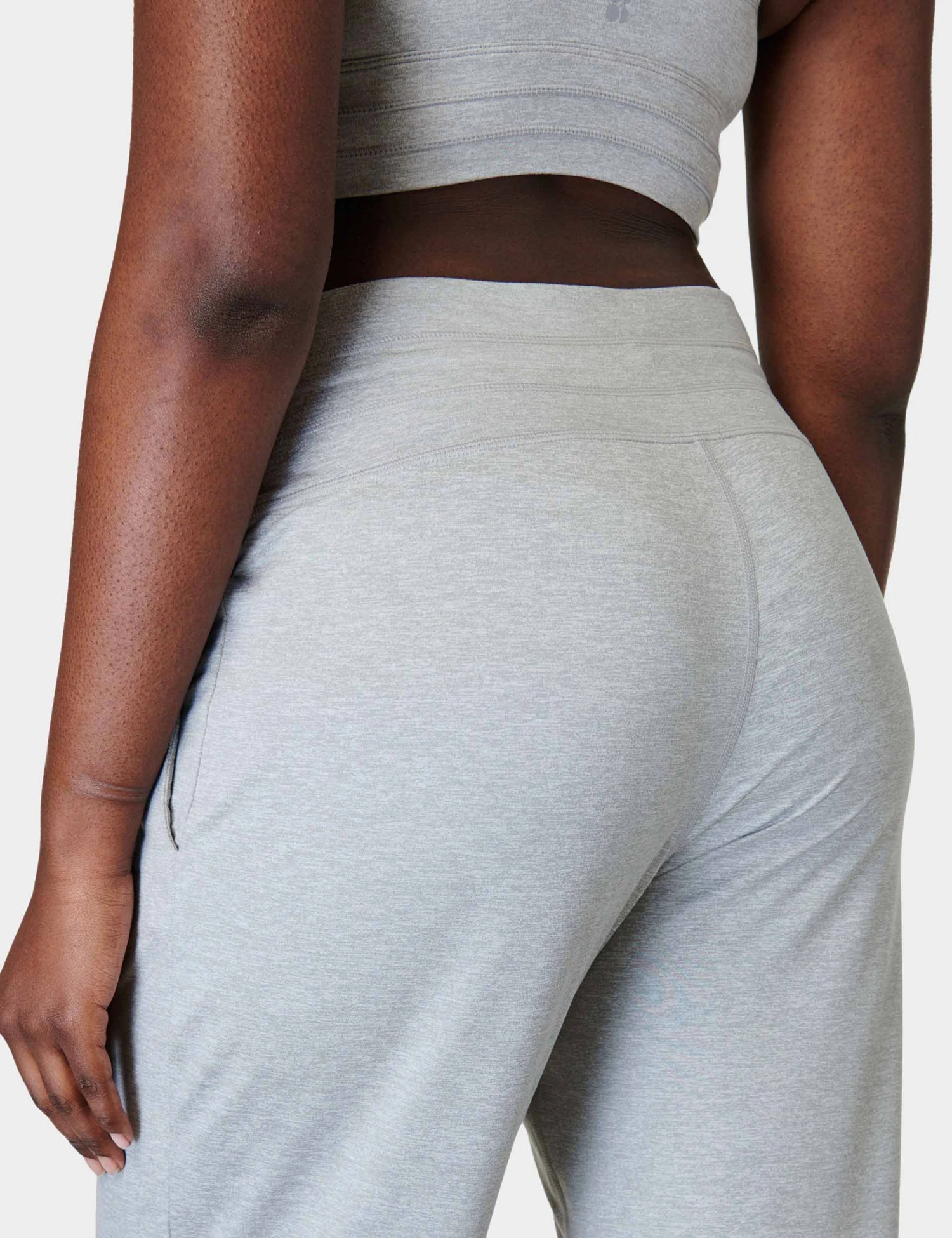 Sweaty Betty Gaia Yoga Pants - Light Grey Marl 6 Sweaty Betty Gaia Yoga Pants - Light Grey Marl - Image 4