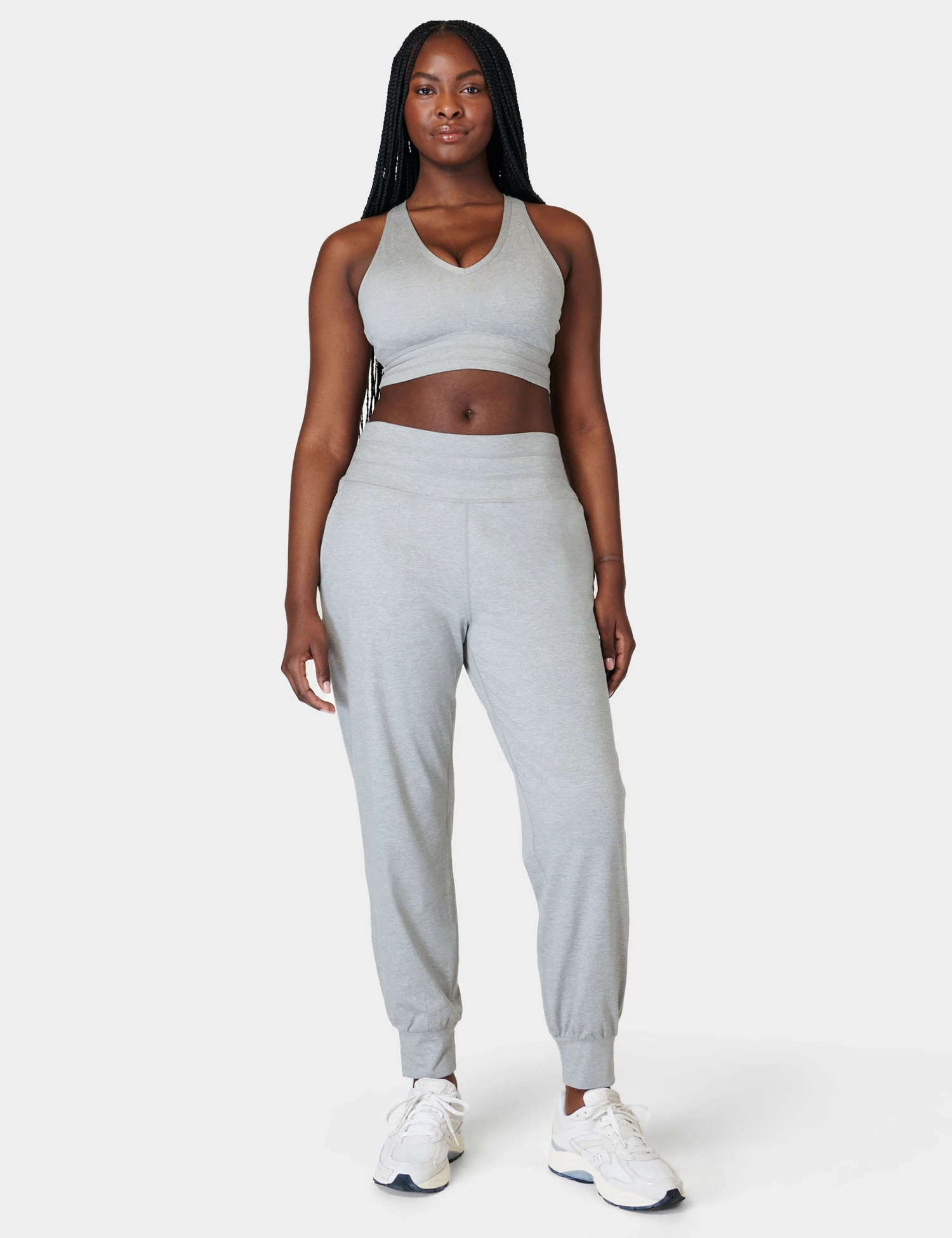 Sweaty Betty Gaia Yoga Pants - Light Grey Marl 8 Sweaty Betty Gaia Yoga Pants - Light Grey Marl - Image 6