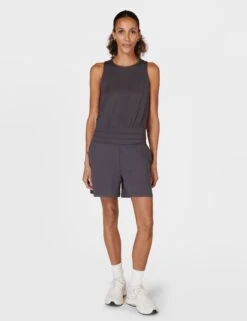 Sweaty Betty Gaia Performance Yoga Romper - Urban Grey -The Sports Edit Store sweaty betty gaia yoga romper urban grey sb9839 8