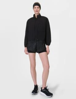 Sweaty Betty Get Set 2-in-1 Multi-Train Shorts - Grey Hybrid Leopard Print -The Sports Edit Store sweaty betty get set 2 in 1 multi train shorts grey leopard print sb10172a 4