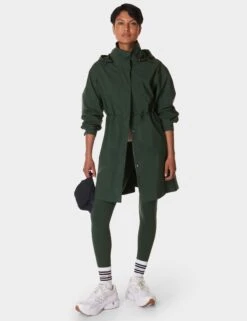 Sweaty Betty Guide Waterproof Parka - Trek Green -The Sports Edit Store sweaty betty guide waterproof parka trek green sb9932 7