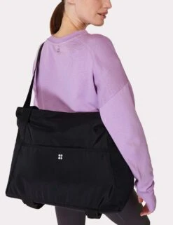 Sweaty Betty Icon Gym Bag 2.0 - Black -The Sports Edit Store sweaty betty icon gym bag 2 black sb8875 4