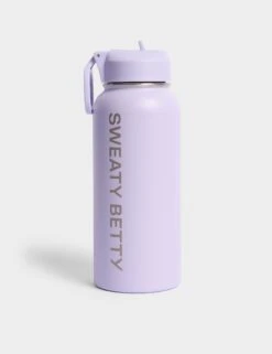 Sweaty Betty Keep It Chill Straw Water Bottle - 950ml Heather Purple