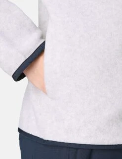 Sweaty Betty Mallow Zip Through - Mottled Grey/Navy Blue -The Sports Edit Store sweaty betty mallow zip through lily white marl sb10233 5