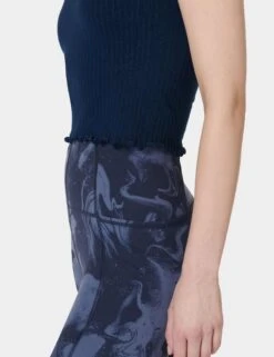 Sweaty Betty Mindful Seamless Bra Vest - Navy Blue -The Sports Edit Store sweaty betty mindful seamless bra vest navy blue SB8340A 4274 5