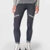Sweaty Betty Modal Chevron Base Layer Legging - Navy Blue Studio White -The Sports Edit Store sweaty betty modal chevron base layer legging blue white sb9845 1