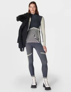 Sweaty Betty Modal Chevron Base Layer Legging - Navy Blue Studio White 12 Sweaty Betty Modal Chevron Base Layer Legging - Navy Blue Studio White -The Sports Edit Store sweaty betty modal chevron base layer legging blue white sb9845 6