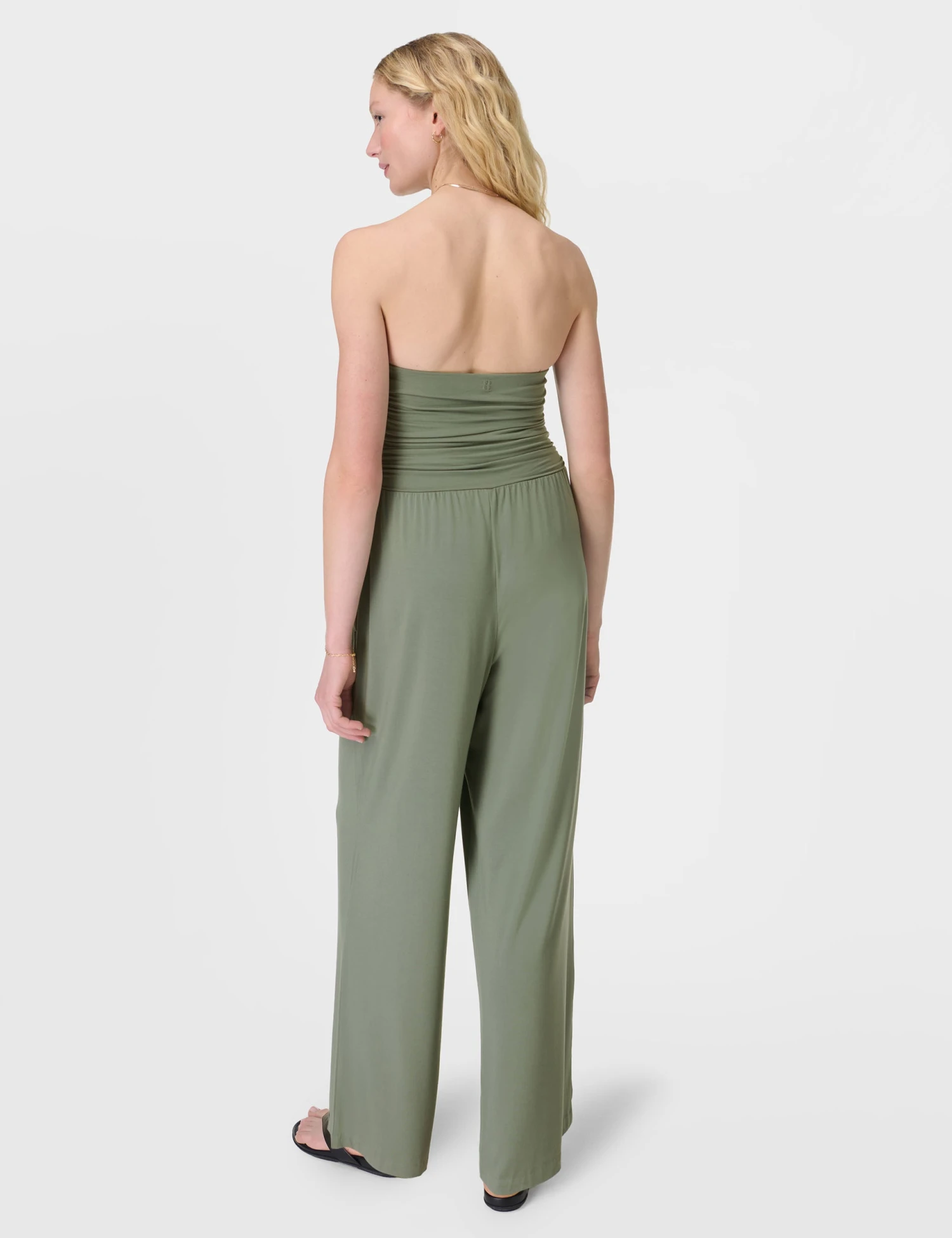 Sweaty Betty Modal Wide Leg Jumpsuit - Willow Green 4 Sweaty Betty Modal Wide Leg Jumpsuit - Willow Green - Image 2