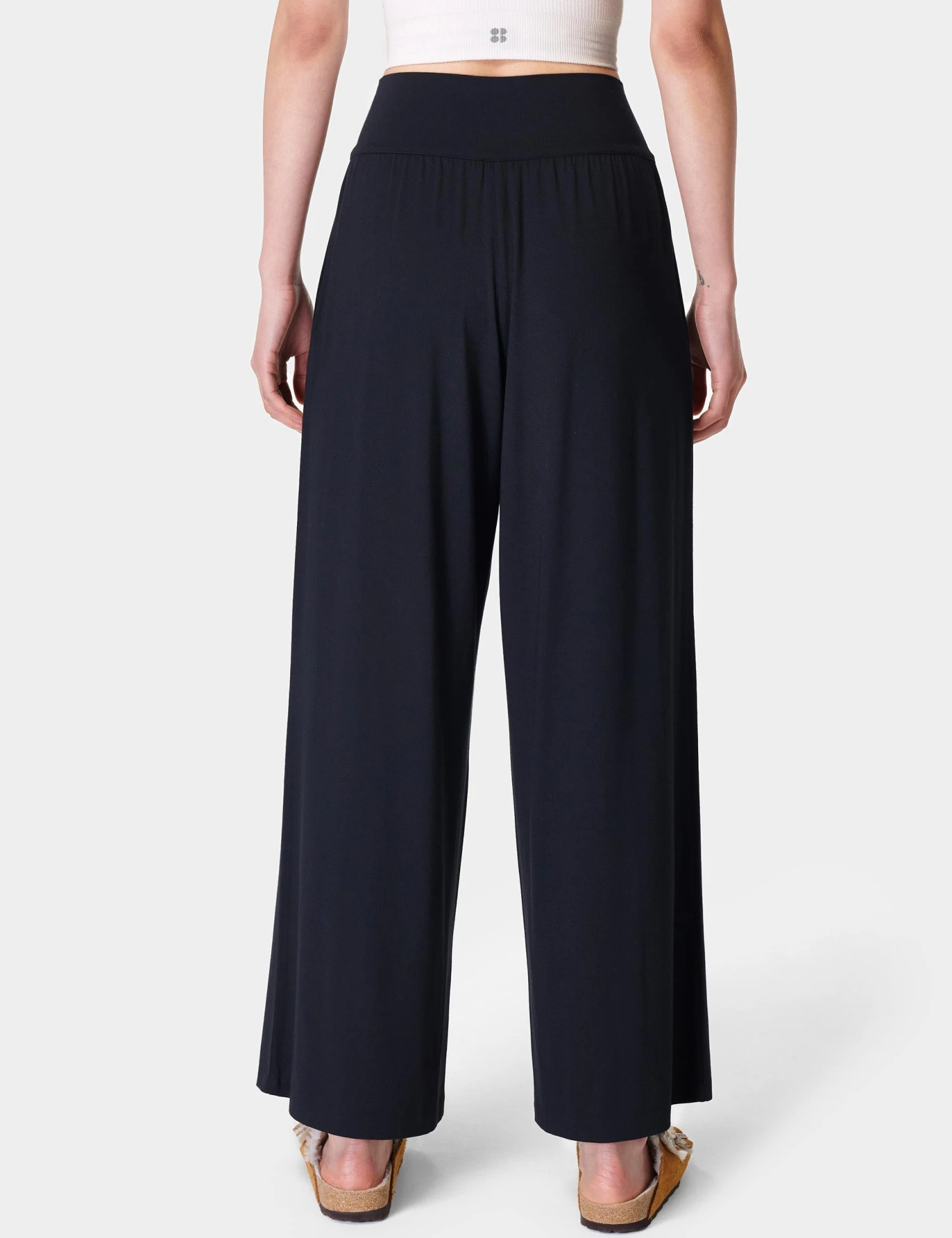 Sweaty Betty Modal Wide Leg Trousers - Black 4 Sweaty Betty Modal Wide Leg Trousers - Black - Image 2
