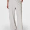 Sweaty Betty Modal Wide Leg Trousers - Light Grey Marl 1 Sweaty Betty Modal Wide Leg Trousers - Light Grey Marl -The Sports Edit Store sweaty betty modal wide leg trousers light grey marl sb8238b 1