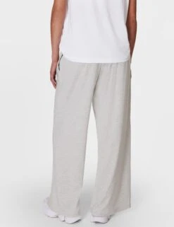 Sweaty Betty Modal Wide Leg Trousers - Light Grey Marl -The Sports Edit Store sweaty betty modal wide leg trousers light grey marl sb8238b 2