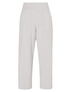 Sweaty Betty Modal Wide Leg Trousers - Light Grey Marl -The Sports Edit Store sweaty betty modal wide leg trousers light grey marl sb8238b 5