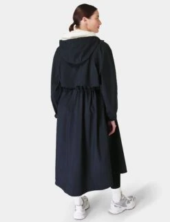 Sweaty Betty Motion Longline Parka - French Navy Blue -The Sports Edit Store sweaty betty motion longline parka french navy blue sb8478 2