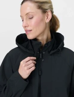 Sweaty Betty Motion Waterproof Cropped Parka - Black -The Sports Edit Store sweaty betty motion waterproof cropped parka black sb10228 3