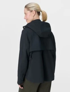 Sweaty Betty Motion Waterproof Cropped Parka - Black -The Sports Edit Store sweaty betty motion waterproof cropped parka black sb10228 8