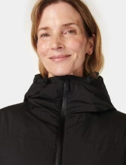 Sweaty Betty Nimbus Longline Puffer - Black -The Sports Edit Store sweaty betty nimbus longline puffer black sb9899 3