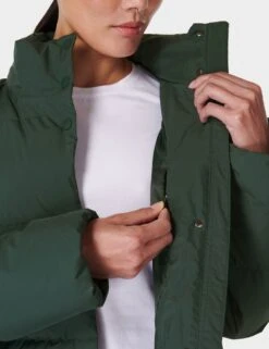 Sweaty Betty Nimbus Mid Puffer - Trek Green -The Sports Edit Store sweaty betty nimbus mid puffer green sb9900 5