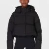 Sweaty Betty Nimbus Short Puffer - Black 1 Sweaty Betty Nimbus Short Puffer - Black -The Sports Edit Store sweaty betty nimbus short puffer black sb9784 1