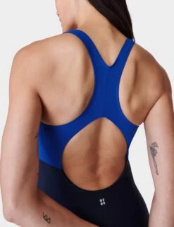 Sweaty Betty Ocean Xtra Life Performance Swimsuit - French Navy Blue -The Sports Edit Store sweaty betty ocean xtra life performance swimsuit french navy blue sb9626 6