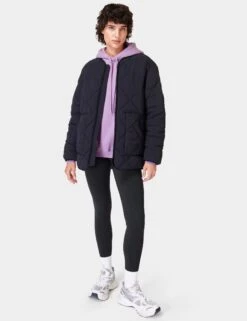 Sweaty Betty On The Move Quilted Jacket - Black -The Sports Edit Store sweaty betty on the move quilted jacket black sb9382 5