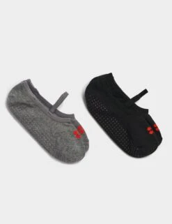 Sweaty Betty Pilates Socks 2 Pack - Black Non-Slip Grip Socks
