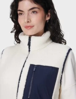 Sweaty Betty Plush Gilet - Lily White -The Sports Edit Store sweaty betty plush gilet white sb10083 4