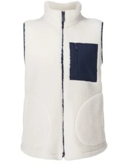 Sweaty Betty Plush Gilet - Lily White -The Sports Edit Store sweaty betty plush gilet white sb10083 9
