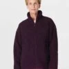 Sweaty Betty Plush Textured Zip Up - Midnight Cherry Purple -The Sports Edit Store sweaty betty plush textured zip up midnight cherry purple sb10012 1
