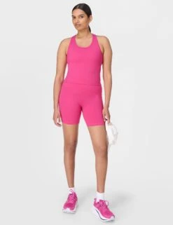 Sweaty Betty Power 6" Cycling Shorts - Fuchsia Pink 16 Sweaty Betty Power 6" Cycling Shorts - Fuchsia Pink -The Sports Edit Store sweaty betty power 6in cycling shorts fuchsia pink sb4822p 4