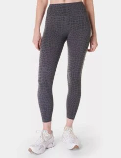 Sweaty Betty Power 7/8 Gym Leggings - Grey Croc Halftone Print
