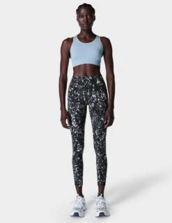 Sweaty Betty Power 7/8 Gym Leggings - Grey Dapple Print 12 Sweaty Betty Power 7/8 Gym Leggings - Grey Dapple Print -The Sports Edit Store sweaty betty power 7 8 gym leggings grey dapple print sb5400 2
