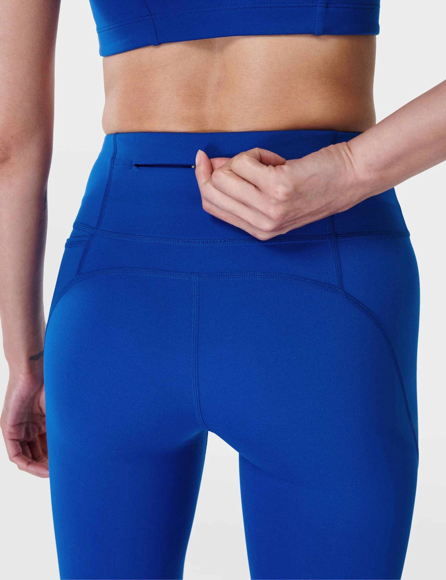 Sweaty Betty Power 7/8 Gym Leggings - Lightning Blue 6 Sweaty Betty Power 7/8 Gym Leggings - Lightning Blue - Image 4