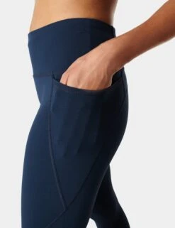 Sweaty Betty Power 7/8 Gym Leggings - Navy Blue -The Sports Edit Store sweaty betty power 7 8 gym leggings navy blue sb5400 3